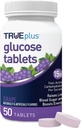 TRUEplus® Glucose Tabletleri, Grape Flavor - 50ct Şişe