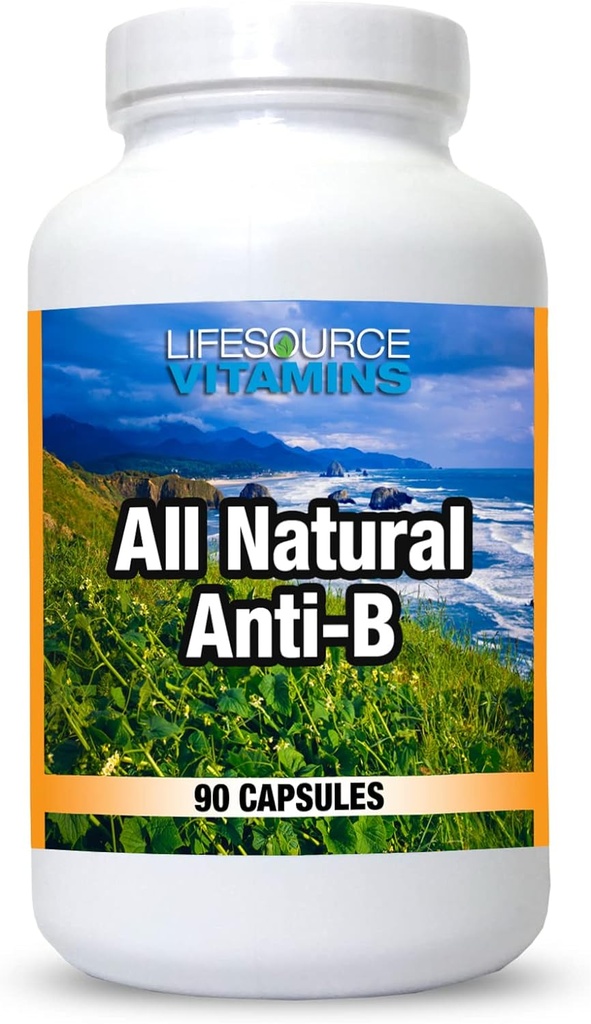 Life Source Vitamins All Natural Anti-B for Immune Support, 14 All Natural Materials with Echinacea &. Extract, 90 Immune Defense Capsules.