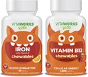 Çocuklar Demir 10 mg + Vitamin C Chewables + Vitamin B12 Chewables Sche