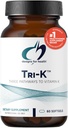 Sağlık İçin Tasarımlar TRI-K - Üç Vitamin K + GG, Yüksek Potency Supplement - 2000 C1, 500 C2 MK-4 - GMO + Gluten Ücretsiz (60 Softgels)