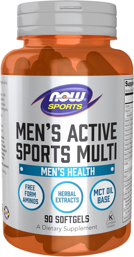 Şimdi Gıdalar Spor Beslenme, Erkeklerin Extreme Sports Multi, Free-Form Asits, ZMA®, Tribulus, MCT Oil ve Herbal Türleri, 90 Softgels
