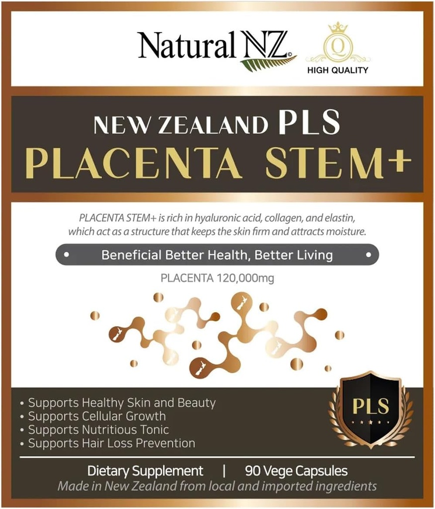 New Zealand Placenta Stem+ 120.000mg 90 Κάψουλες Vage (1)