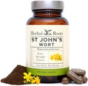 Herbal Roots St Johns Wort Capsules | hizmet başına 450 mg | Pure St. John's Wort with No Binders or Fillers Non GMO | 60 Vegan Capsules