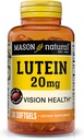 MASON NATURAL Lutein 20 mg Vitamin E - Sağlıklı Vizyon ve Göz Fonksiyonu, Destekler Göz Sağlığı, 30 Softgels