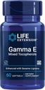 Life Extension Gamma E Karma Tocopherols, Sağlıklı Ağlama, E Supplement, Soundame lignans, Gluten-Free, Non-GMO, 60 softgels