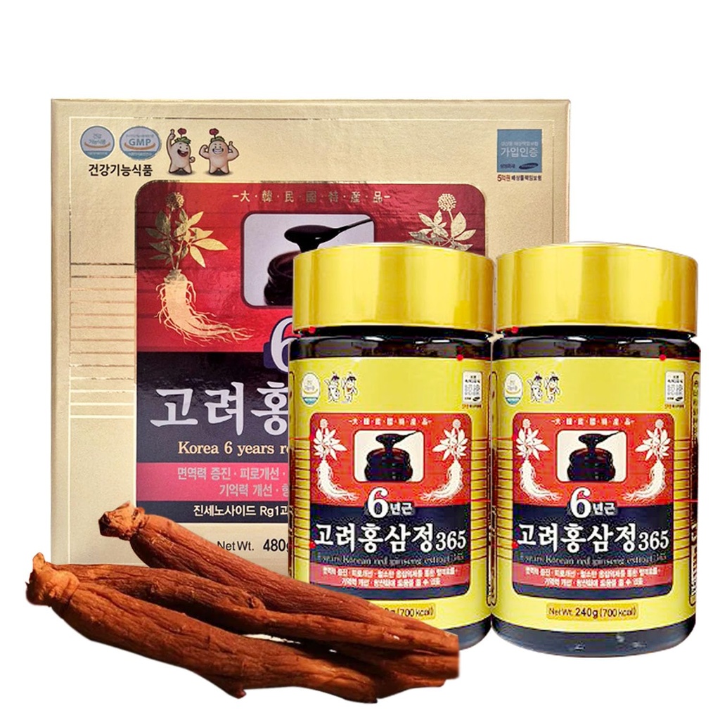 HongSamJeong, Kore 6 yıl Kök Kırmızı Deri Altını, Saponin, Panax, 8.5 Ounce (Pack of 2)
