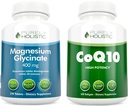 Γλυκινικό μαγνήσιο 400mg + CoQ10 100mg με οργανικό πακέτο ελαιολάδου - 270 δισκία & 240 Softgels