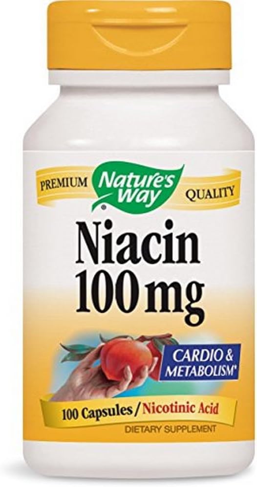 Nature's Way Niacin, 100 Κάψουλες (πακέτο των 4)