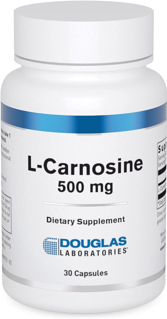 Douglas Laboratories L-Carnosine (500 mg.) | Amino Asit Beyin, Skeletal ve Kalp Kasları | 30 Capsules