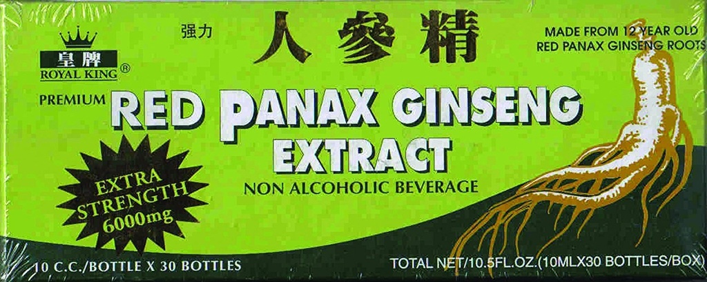 Royal King Red Panax Ginseng Extract 6000mg 10c.c./bottle X 30 (πακέτο των 4)