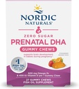 Nordic Naturals Zero Sugar DHA Prenatal Vitamin Gummies, Strawberry Orange Flavor - 27 Gummies - Hamilelik için Supplements - 600 mg Omega-3 Fish Oil ve 400 IU Vitamin D3-27 Servisleri