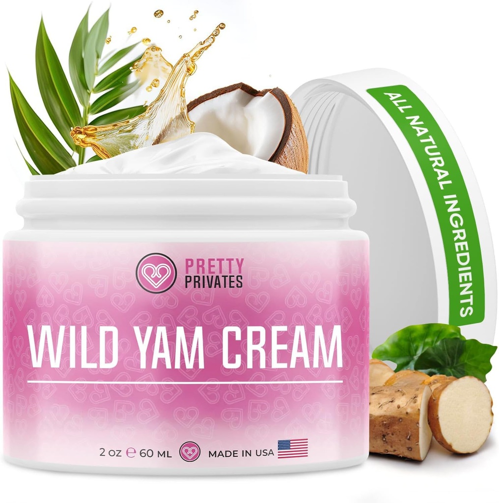Βιολογική κρέμα Wild Yam για την ισορροπία ορμονών - Φυσική άγρια ρίζα για την υποστήριξη ορμονών - Comfort Mood ύπνου έμμηνη υποστήριξη για τις γυναίκες με άγριο λάδι γιαμ