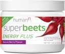 HumanN SuperBeets Energy Plus με εκχύλισμα σπόρων σταφυλιών - Σκόνη ρίζας τεύτλων, εκχύλισμα πράσινου τσαγιού, καφεΐνη, βιταμίνη C, μη ΓΤΟ, 5.87oz