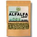 ZeeHERBS Organik Alfalfa Leaf 4 oz. (113g) Pack, USDA sertifikalı Organik Alfalfa Leaf Herb Loose Leaf Tea, Premium Quality Medicago Sativa Herb, Cut & Sifted, Alfalfa Tea Leaves