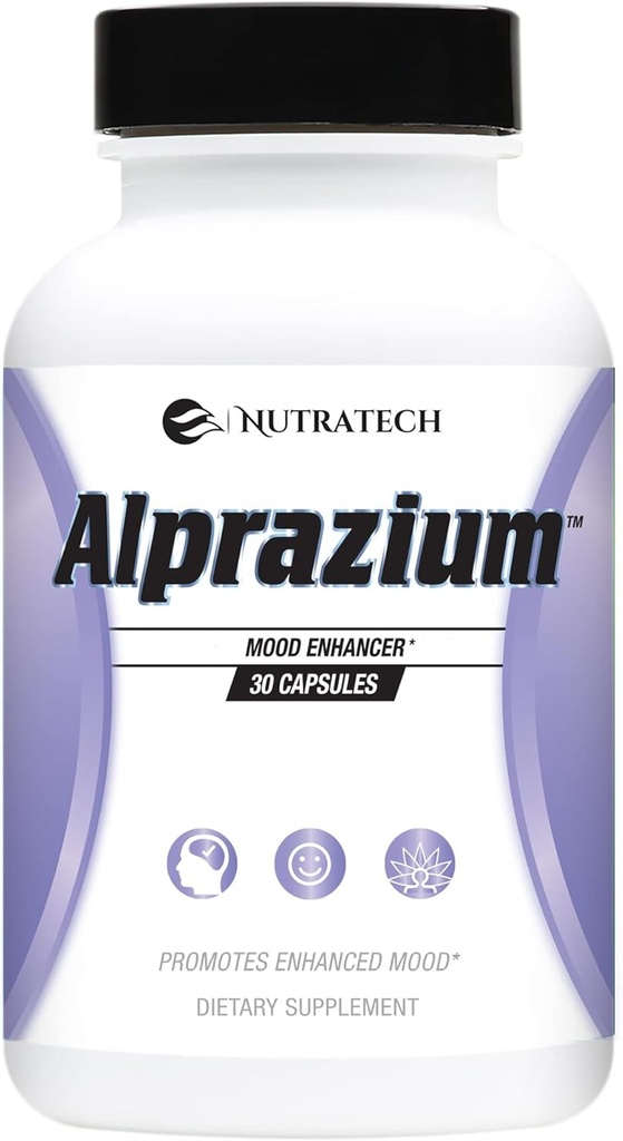 Alprazium - Φυσικό άγχος συμπλήρωμα ανακούφισης για την προώθηση της καλύτερης διάθεσης, χαλάρωση και ηρεμία. (30 κάψουλες)