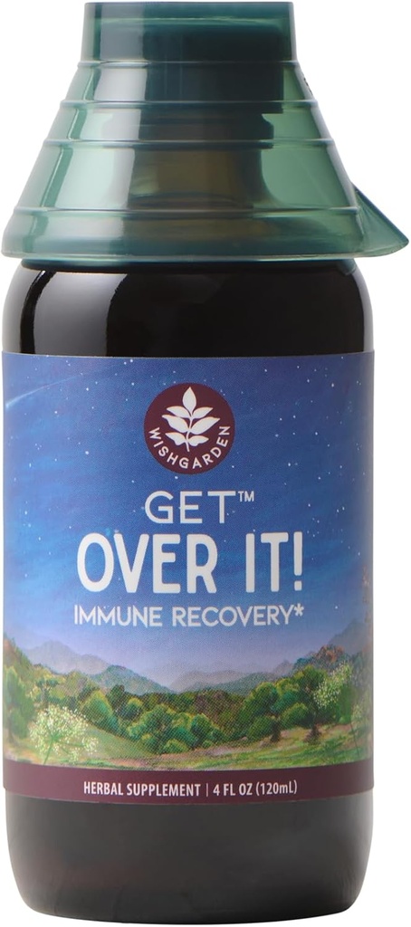 WishGarden Herbs Over It! - Herbal Immunity Recovery Supplement & Immune ATM Tincture, Immunity Boost to help Eliminate Stubborn conditions, Immune Support, Lung Support, Biotic, 4oz
