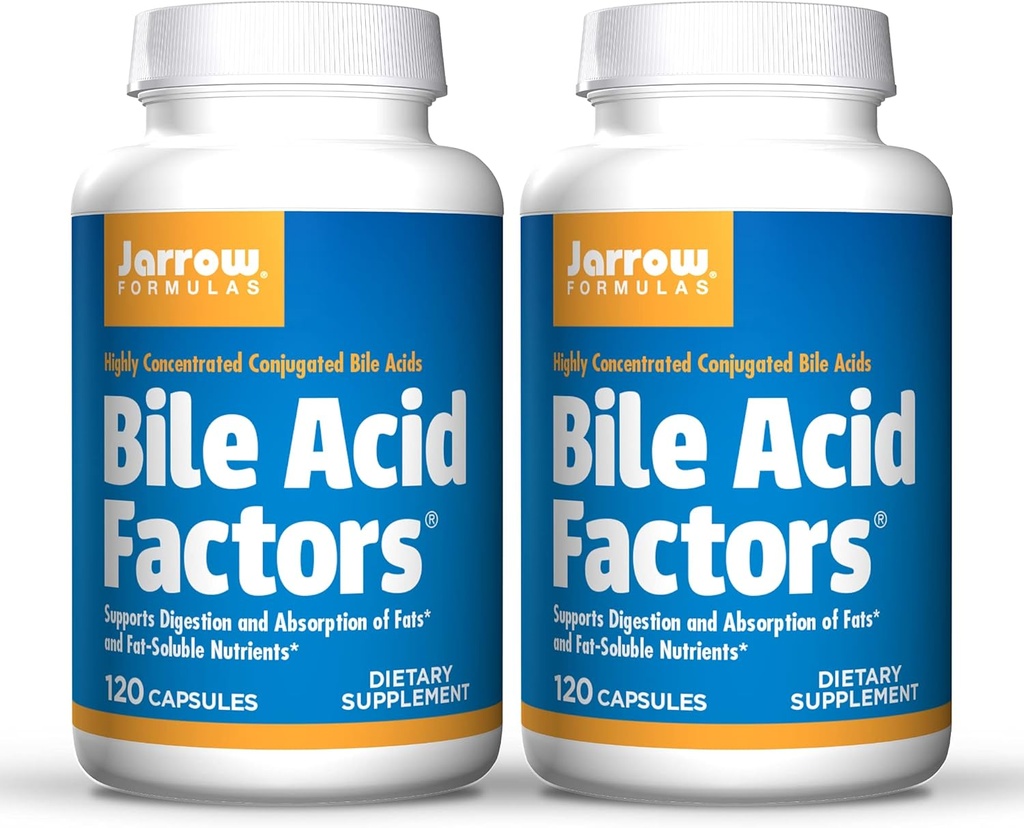 Jarrow Formulas, Bile Acid Factors, 90 Capsules. 2 şişe paketi.