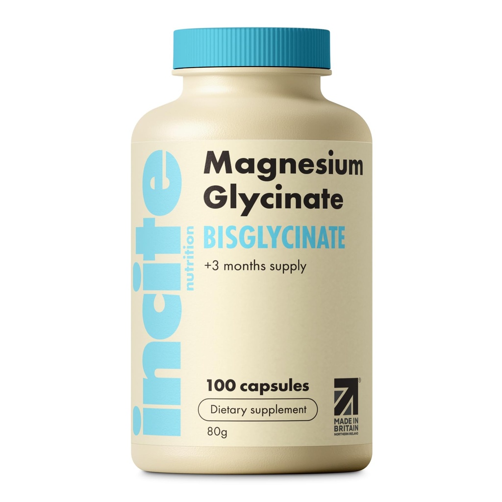 Magnezyum Glycinate 500 mg - 3 Ay Supply - High Strength 100 Easy Swallow Capsules - Pure Magnezyum Glycinate Supplement - Magnezyum Supplements - Vegan & Gluten Free - Sleep Aid - İngiltere'de Yap