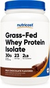Nutricost Grass-Fed Whey Protein Isolate (Chocolate) 2LBS - Non-GMO, Gluten Free, Natural Flavors