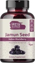 Jamun Tohum 1000 mg (90 Capsules) - Hint BlackBerry (Eugenia Jambolana) Ayurvedic Herb, 45-Day Supply
