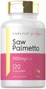 Carlyle Saw Palmetto Kadınlar için 900 mg | 120 Capsules | Full Spectrum Extract Supplement | Non-GMO, Gluten Free Supplement | For Her