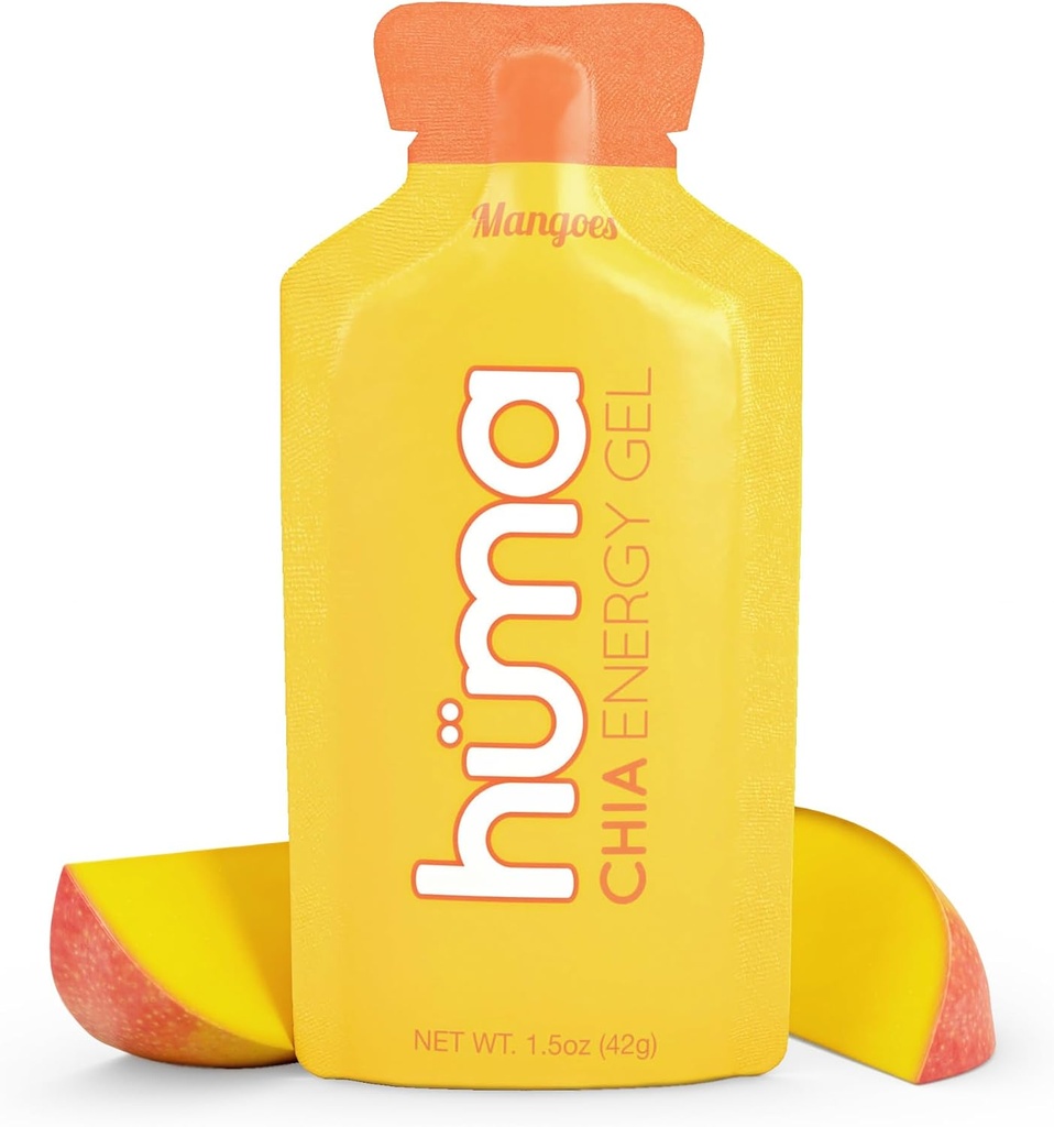 Huma Chia Energy Gel, Mangoes, 12 Gels - Endurance Egzersiz Için Premier Spor Beslenme