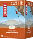 KLAÇ - Crunchy Peanut Butter - Organik Oats - 11g proteini - Non-GMO - Plantive - Energy Bars - 2.4 oz. (18 Pack)