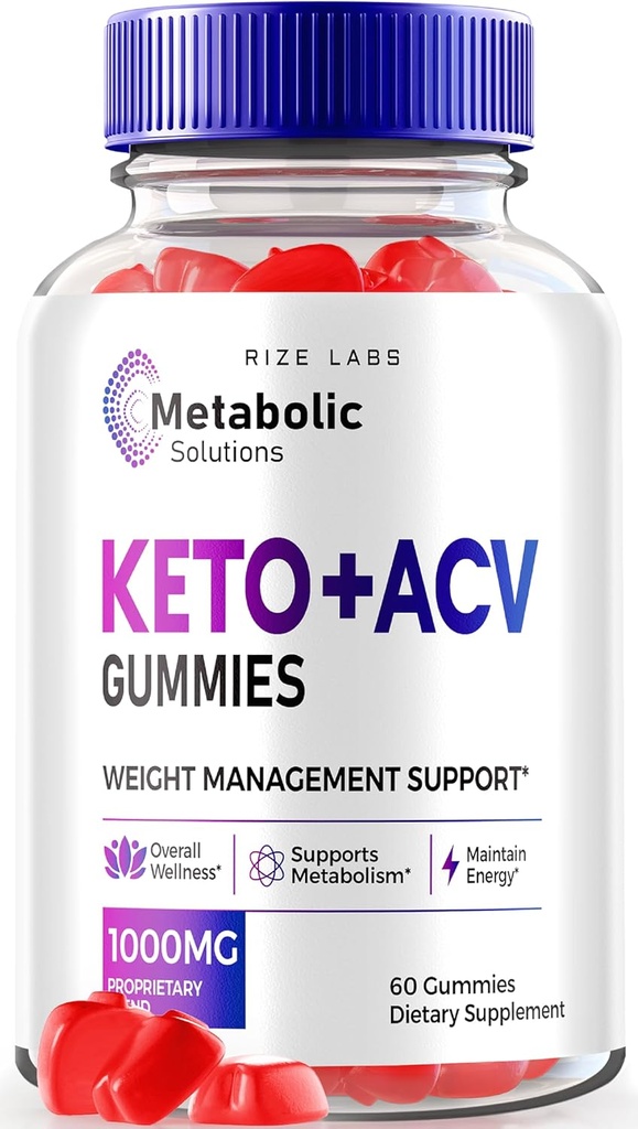 Laboratuvarları Metabolik Çözümleri Hızlı Kilo kaybı için Keto+ACV Gummies, Apple Cider Vinegar, Resmi İncelemeler (60 Gummies)