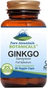 Ginkgo Biloba Capsules – Kosher Vegan Caps with 400mg Ginkgo Biloba Leaf and Ginko Extract Supplement