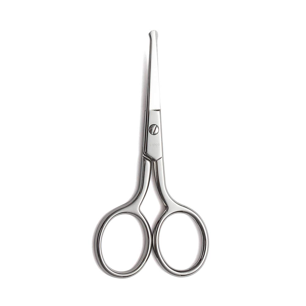 LIVINGO Premium Manicure Rounded Tip Scisssors Çok amaçlı paslanmaz çelik Cuticle Pedicure Beauty Grooming Kit for Nail, Eyebrow, Eyelash, Kuru Skin, Nose Hair 3.5 inç