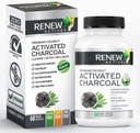 Yeni Actives aktif Charcoal Supplement 1100MG 2 Capsules - Digestive Support & Teeth Whitening Formula, No Yapay Malzemeler - Kanada'da Yapıldı - 60 Capsules