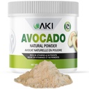 AKI Avocado Superfood Powder (6oz/170g) - Πλούσιο σε θρεπτικά συστατικά, βιταμίνες, Ωμέγα 3 & Αντιοξειδωτικά - Ιδανικό για Smoothies, Γιαούρτι ή Γλυκοπιπεριές - Vegan & Non-GMO