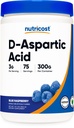 Nutricost D-Aspartic Acid (DAA) Toz 300G (Mavi Raspberry) - Flavored D-Aspartic Acid Toz Supplement