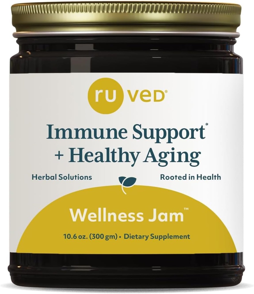 ruved Wellness Jam – Amla Jam, Immune Support & Digestive Health için, Ayurvedic Assembly with Amla & Ashwagandha - 10.6 oz Jar (1 Count)