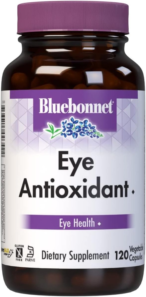 Αντιοξειδωτικό ματιών BlueBonnet με χορτοφαγικές κάψουλες Zeaxanthin Formula, 120 vcaps