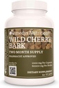 Remedy'nin Beslenme Wild Cherry Bark | 1.000 mg, 60 Vegan Capsules Herbal Diyetsel Supplement | İki Ay Supply