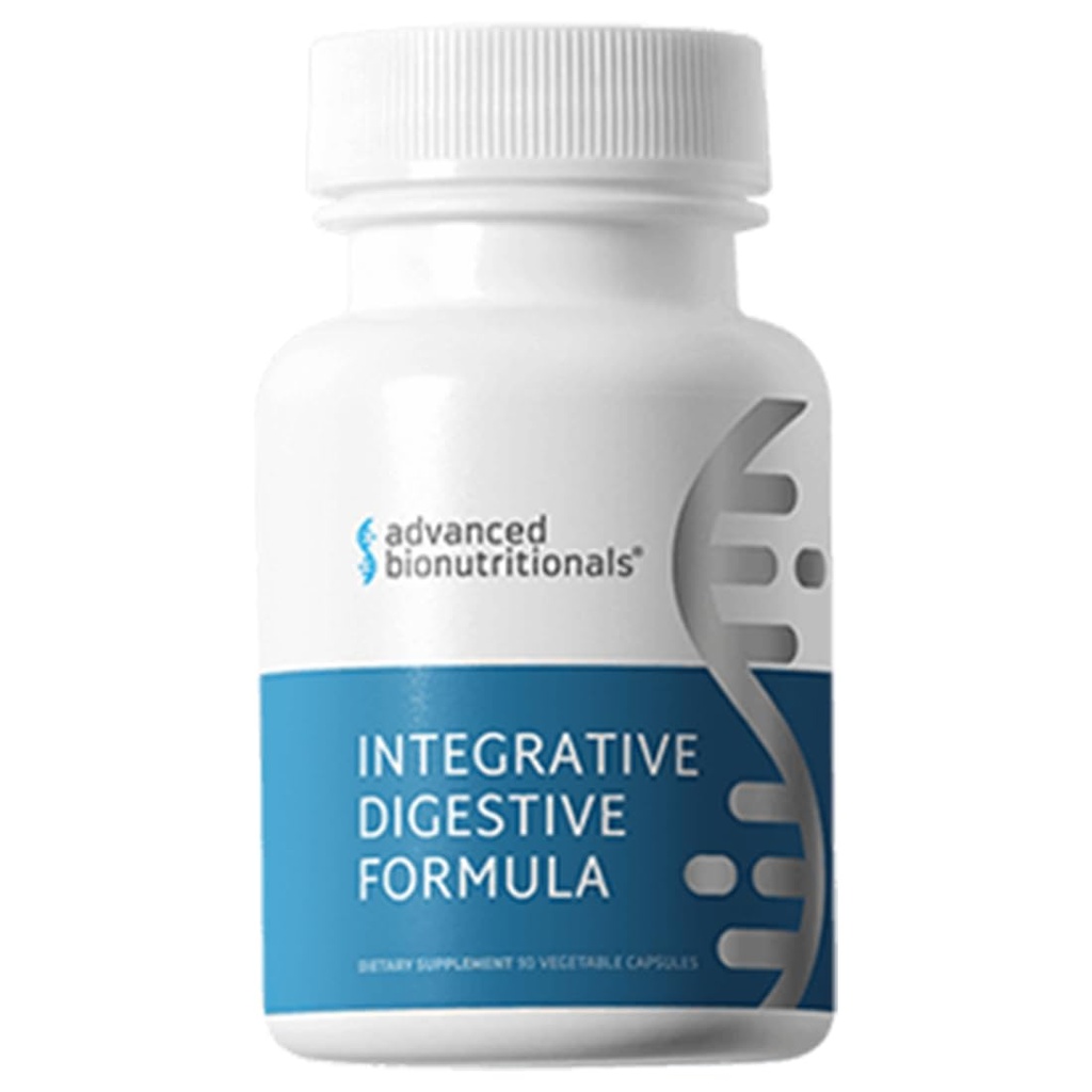 Advanced Bionutritionals – Integrative Digestive Formula, Υποστήριξη Υγιεινής Πέψης με Ρίζα Ginger, Φυσικό Digestive Relief for Heartburn, Bloating, Δυσκοιλιότητα, Διάρροια, Μη ΓΤΟ (60 Tablets)