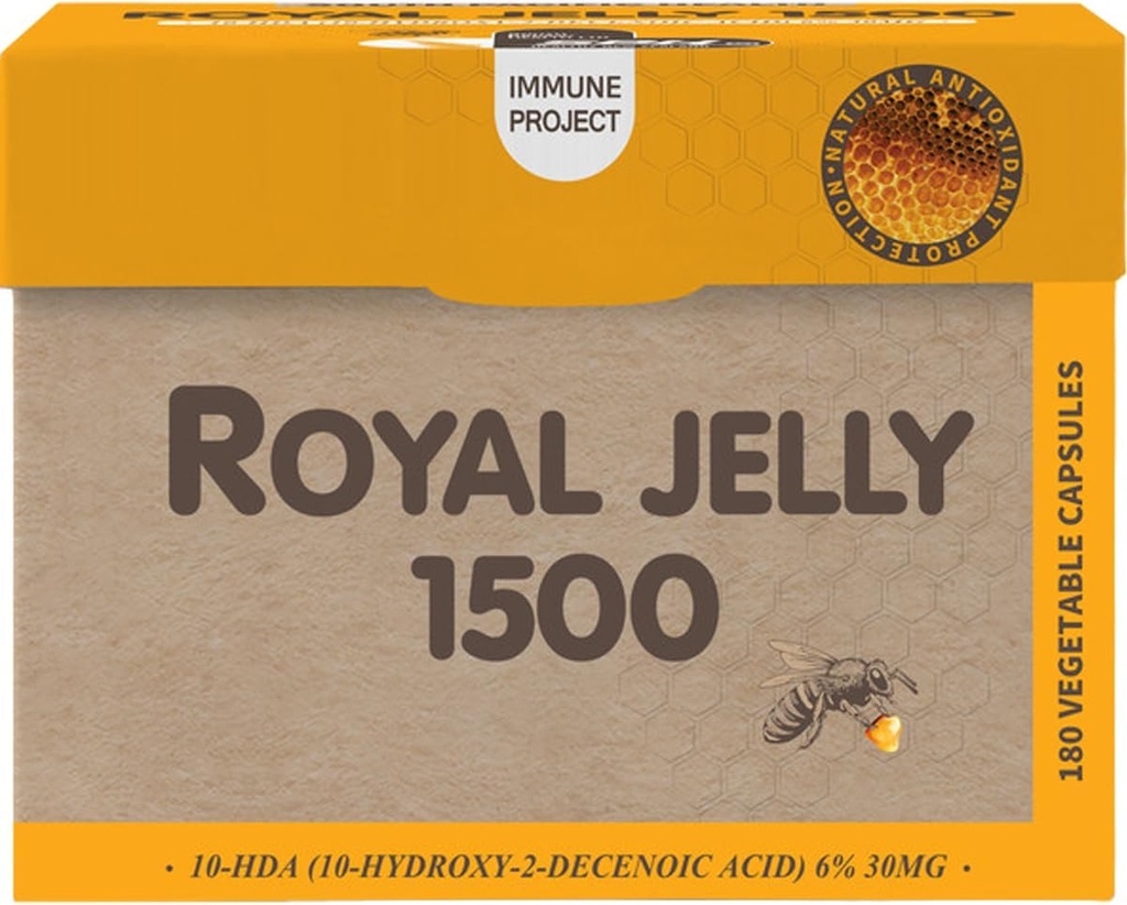 SPH 100% Pure Royal Jelly 1500 (10-HDA% 30 mg) 180 Capsules (1)