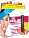 Uygulamalı Beslenme Sıvı Kolajn Skin Revitalizasyon - 10 Sıvı Tubes - Collagen, Biotin & Silica - Tropikal Strawberry & Kiwi Flavor - 10 Hizmet