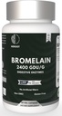 Bromelain 500 mg | 60 Plant-Based Capsules | 2400 GDU Potency | Supports Joint Health & Digestion | No Preservatives or Yapay Katkılar |
