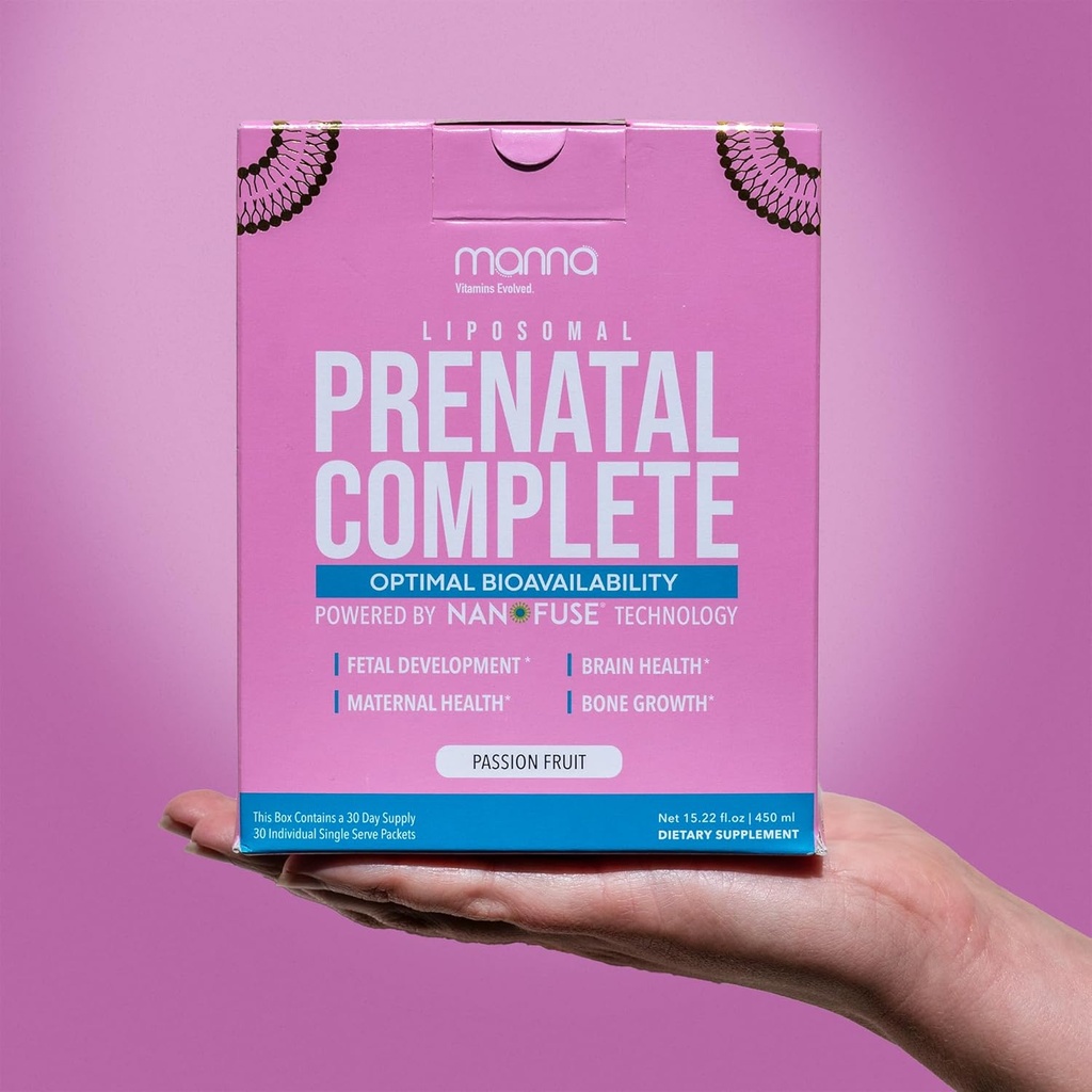 Manna Vitaminleri Evolved - Liposomal Prenatal Tamam - Kadınlar için Sıvı Prenatal Vitaminler - Hamile Kadınlar için En İyi Prenatal Vitaminler
