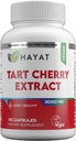 HAYAT Vitaminleri Vegan Doğal Tart Cherry Ekstraksiyon 3000 MG, 3 Ay Supply, Potent 10:1 Ekstraksiyon, Tüm Doğal, Sertifikalı Halal, 90 Capsules,