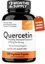 Sandhu's Quercetin Vegetarian Capsules Supplements 120 Count (Pack of 1) | Bioflavonoids for Immune Support & Respiratory Health, Seasonal Allergy Support | Quercitin for Men and Women