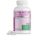 Bronson Ultra Biotin 10.000 Mcg Hair Skin ve Nails Supplement, Non-GMO, 120 Vegetarian Capsules