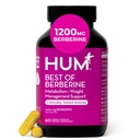 HUM En İyi Berberine Supplement 1200 mg, Metabolic Wellness için Saf Potency, Gut Health, Pure Berberine Supplements BiyoPerine ile En Az Apsiyon için Geliştirildi, 60 Capsules