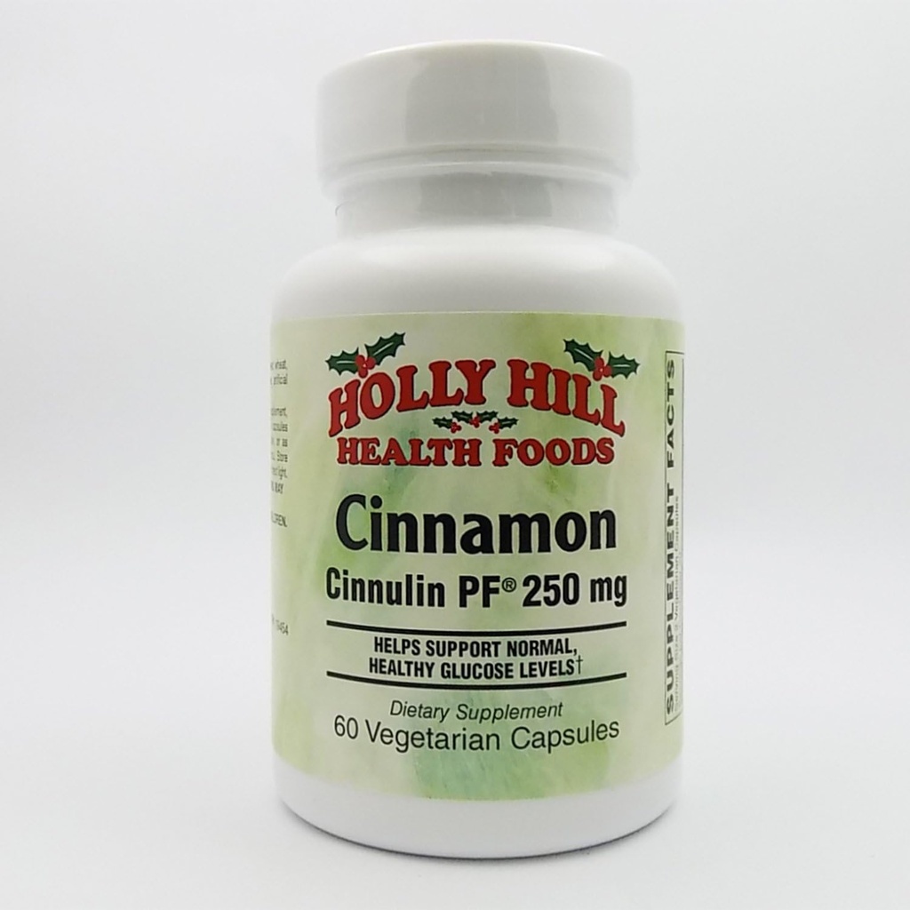 Holly Hill Health Foods, Cinnamon, Cinnulin PF 250 MG, 60 Vegetarian Capsules