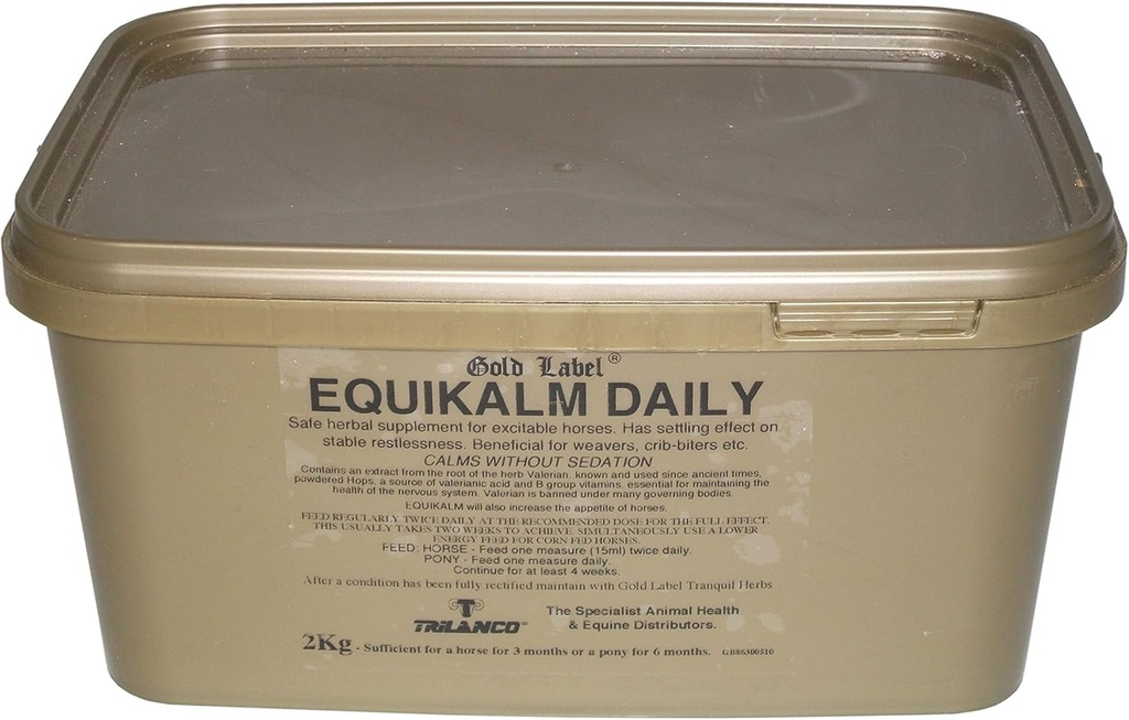 Gold Label Equikalm Daily, Horse Calming, Horse Supplement, 2 KG