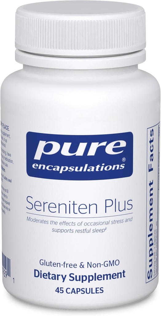 Pure Encapsulations Sereniten Plus | Support for Occasional Stress and Restful Sleep* | 45 Capsules