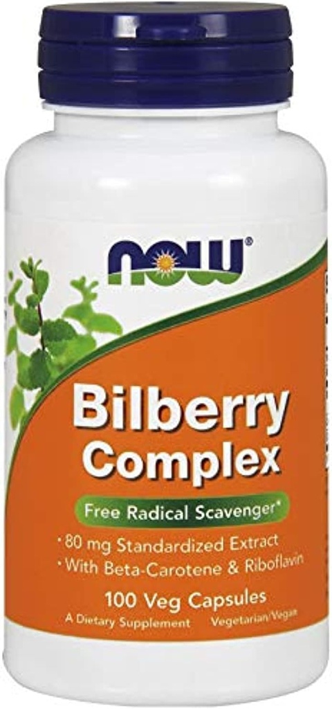 Τώρα τρόφιμα Bilberry Comp 80Mg, 100 μέτρα