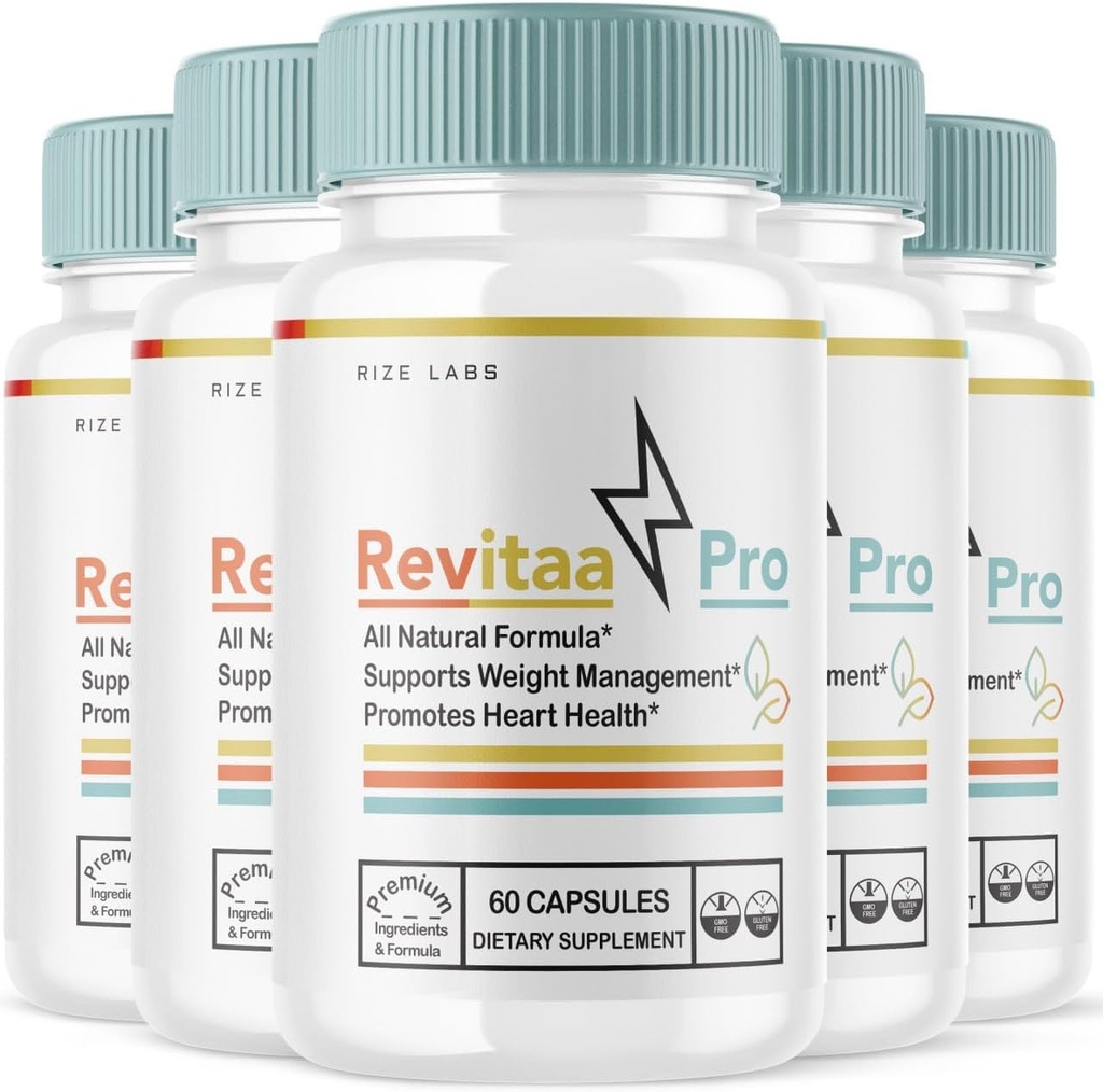 Laboratuarları Revitaa Pro Kilo Kayıp Pills, Tamam Digestive Process, Advanced Formula Capsules - 5 (300 Capsules) Pack